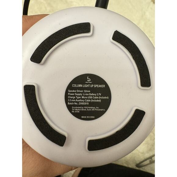 Bass Jax Column Light Up Speaker Aux Cable *Read* - Picture 2 of 4